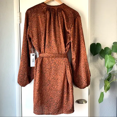 Bishop and Young Naomi Belted Cheetah Print Dress NWT