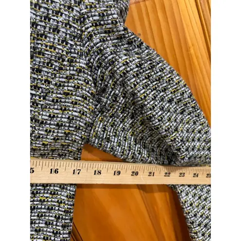 Veronica Beard Womens Fabian Tweed Fringe Jacket Blazer Size 4 Multi Metallic