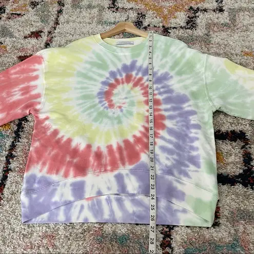 Daydreamer  pastel colored tie dye Crewneck sweatshirt