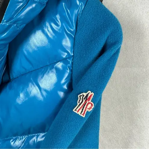 Moncler Maglia Grenoble Cardigan Fleece Jacket Bright Blue Size Small