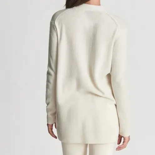 Reiss Kelis Wool & Cashmere Blend Oversized Cardigan Cream Size XS