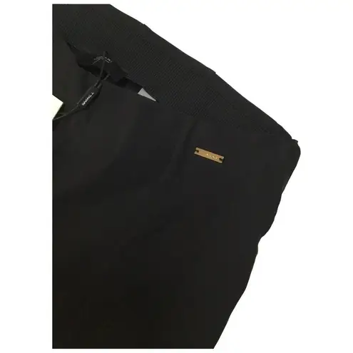 T Tahari New Pull On Pants Slacks Stretchy Ankle Invisible Zipper Black S