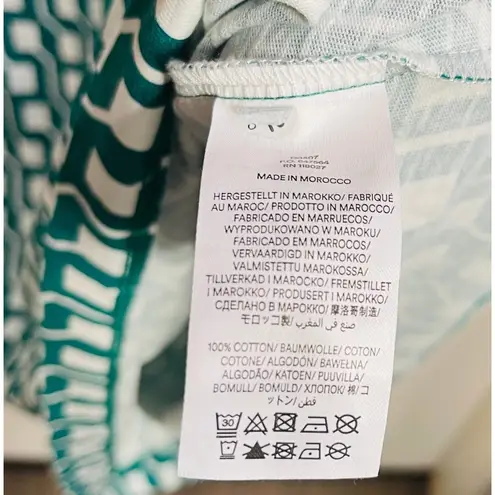 NWT Boden Zoe Jersey Geometric Geo Cube Print Dress Green Size 20–22 Artsy