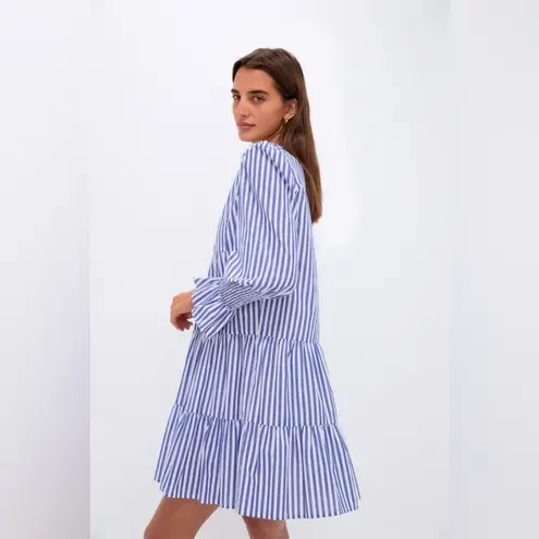 Tuckernuck Pomander Place Blue and White Stripe Cotton Poplin Kenzo Dress - XL