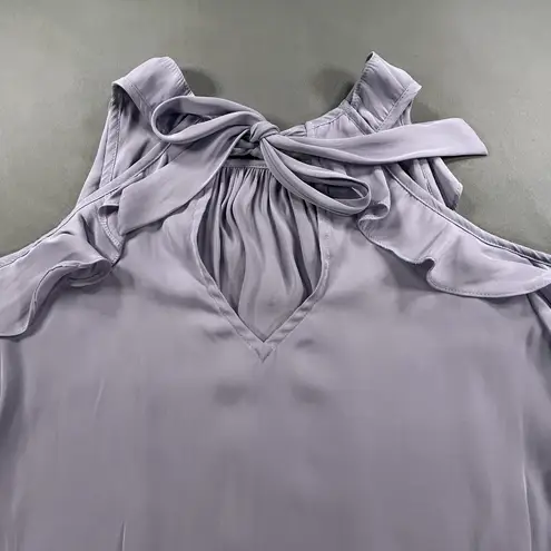 Alice & Trixie Lavender Cold Shoulder Boutique Ruffle Bell Sleeve Top Small