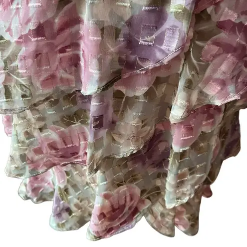 Vintage Cocktail Dress Set 12 Formal Homecoming Formal Cottage Sheer 80s 40s US Pink