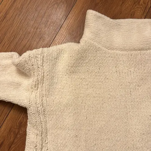 Catherine Malandrino Nordstrom Chenille White Turtleneck Sweater Small - Color: