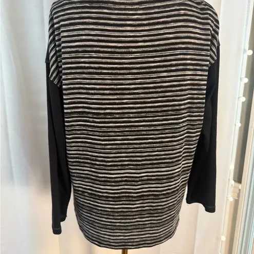 Onque Casuals Black Christmas Top Cardinals Sequin Holiday Tree Shirt Size L