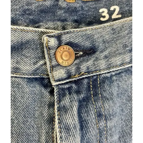 J. Crew Slouchy Boyfriend Jeans Southern Sky Medium Wash Midrise Women's Size 32 Blue