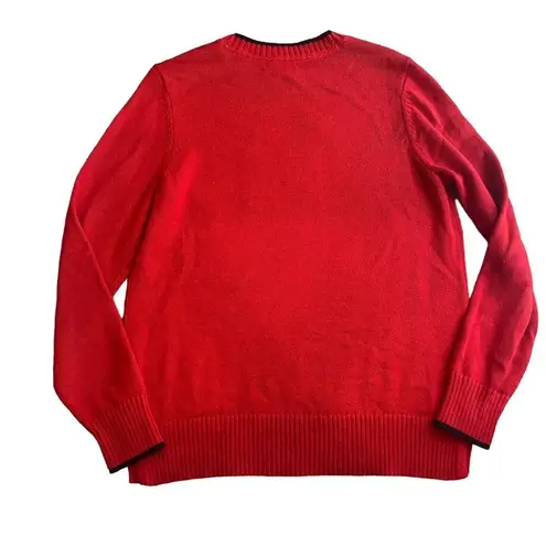 Charter Club  Scottie Dog Pullover Sweater Size S Red and Black