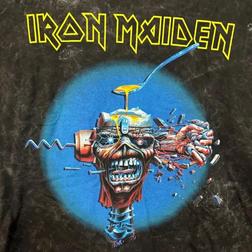 Iron Maiden Can I Play WIth Madness Mineral wash rock Tshirt size Small