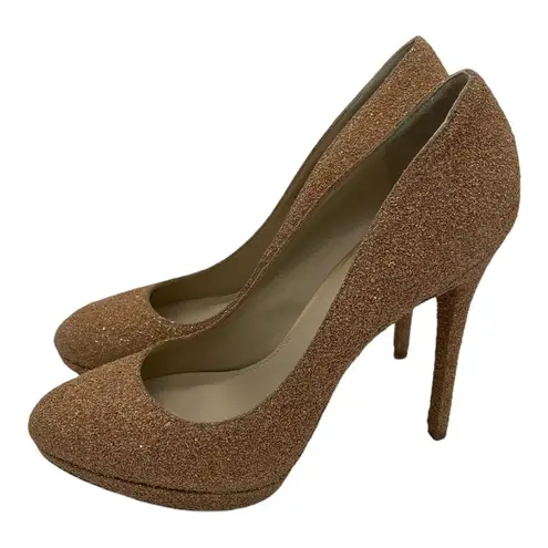 Brian Atwood B  Bffredrique Metallic Cork Pumps 9.5