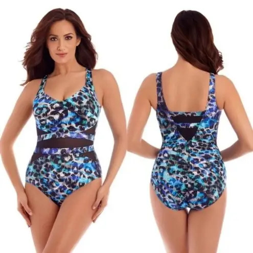 MiracleSuit 2018 It's A Cinch One Piece Swimsuit in Sea Glass Size 16
