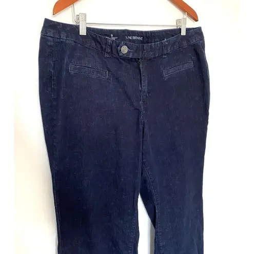 Lane Bryant  Flare Genius Fit Blue Stretchy Jeans Denim Sz 20