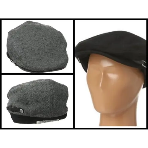 Michael Stars 💕💕 Buckled Up Driver Hat Abalone Gray NWT