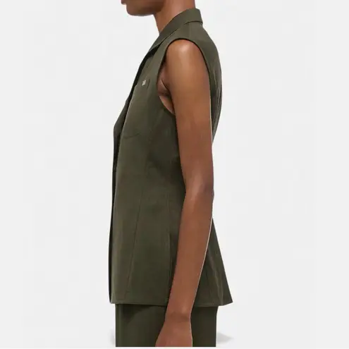 Helmut Lang SLC Modest Wool Vest – Green Melange – Size 6 – NWT - MSRP $465