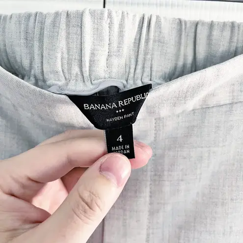 Banana Republic Factory Hayden Tapered Pant in Light Grey Gray Size 4