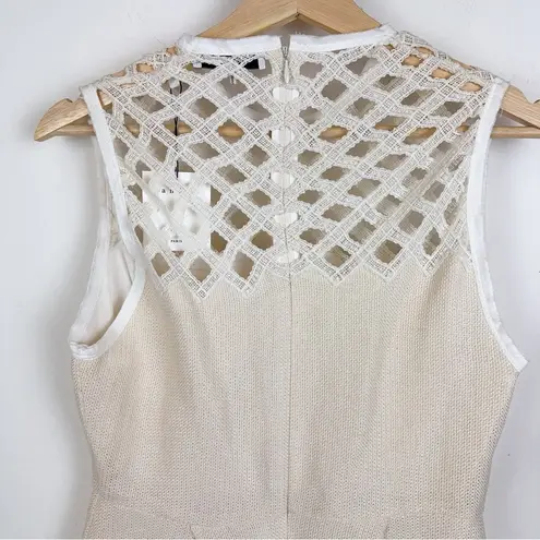 Sandro Rita Linen Cotton Mini Dress Size 3 NWT