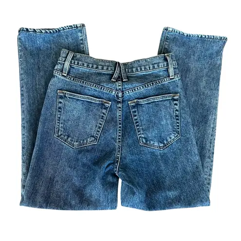 SLVRLAKE Women’s London Crop High Rise Straight Leg Jeans Kings Canyon Wash 25 Blue