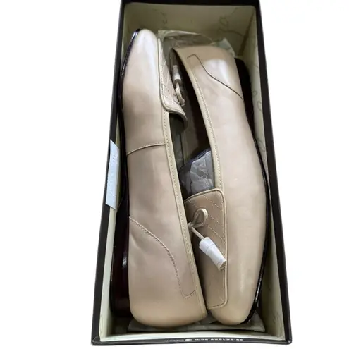 Enzo Angiolini LIZZIA Tan Quilted Flats with Bow