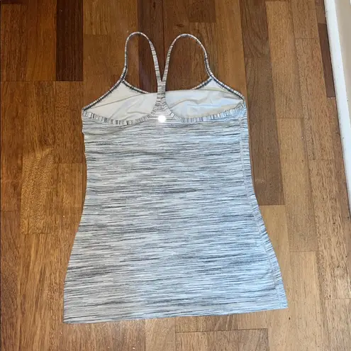 Lululemon  Grey Power Y Tank Top