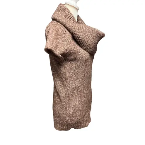 BCBGMAXAZRIA Y2k  cowl neck short sleeve long wool blend sweater size medium - Image 5