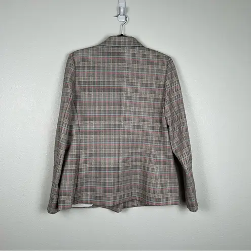 NYDJ Modern Plaid Ponte Knit Blazer Sz M