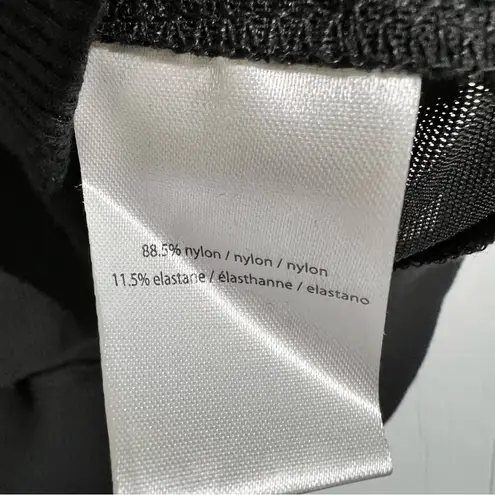 Halston Heritage Halston Studio Sheer Black Mesh Long Sleeve Top Size L Whimsy Soft Goth