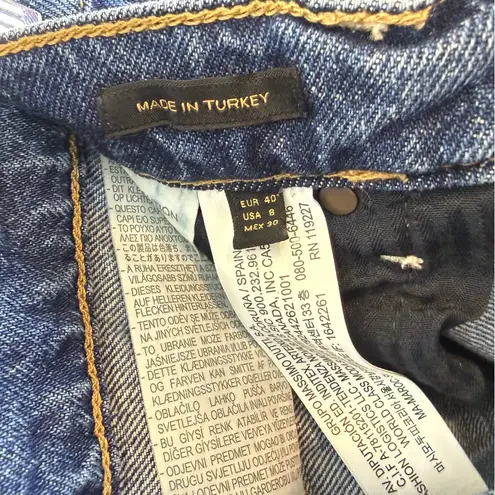 Massimo Dutti Women’s Size 8 EU 40 High Rise Straight Leg Blue Denim Jeans