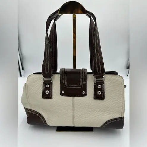 Vintage Coach Hamilton Shoulder Bag Off white and Brown