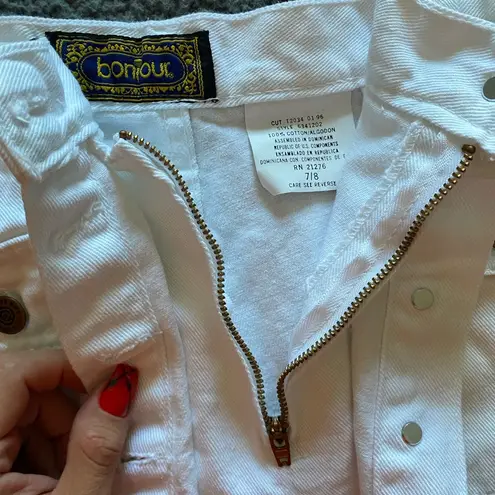 Bonjour vintage denim skort