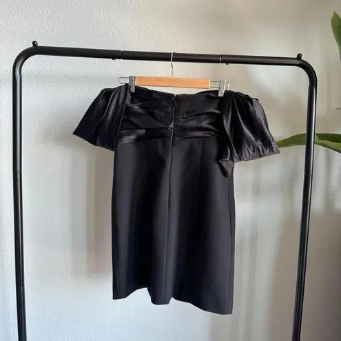 Cinq A Sept Sibyl Off the Shoulder Mini Dress Black Size 14 NWT Size L