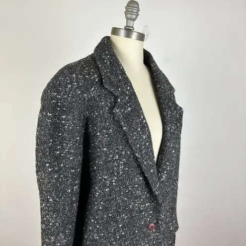 Kenzo Speckled Wool Topcoat Black Size M