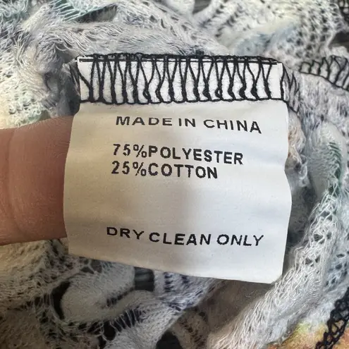 Alberto Makali Button Up Top M Patchwork Art To Wear Mixed Media Floral Boho Y2K