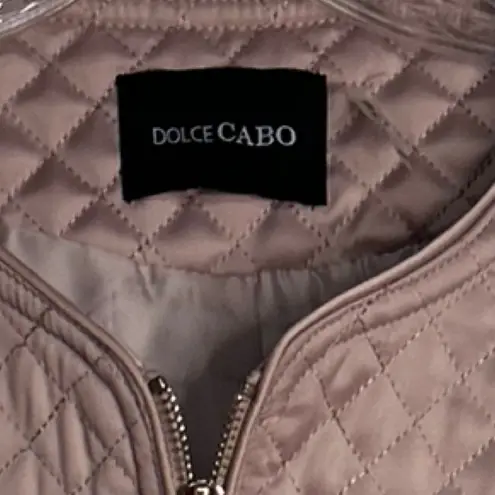 Dolce Cabo Short Quilted Jacket with Zipper Sleeve Size XS