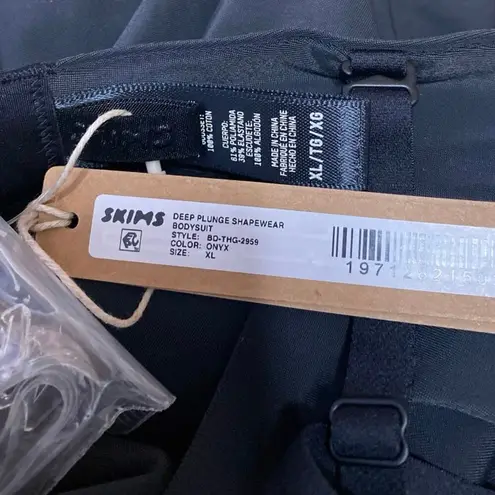 SKIMS NEW Deep Plunge Black Sleeveless Cami Shapewear Bodysuit Tank Top Size XL