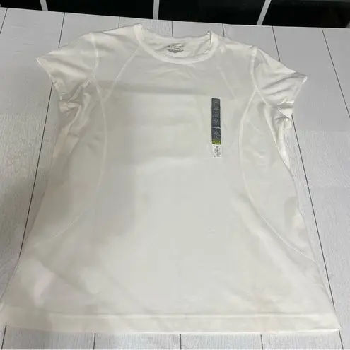 Tek Gear  White Athletic Shirt Size Large NWT