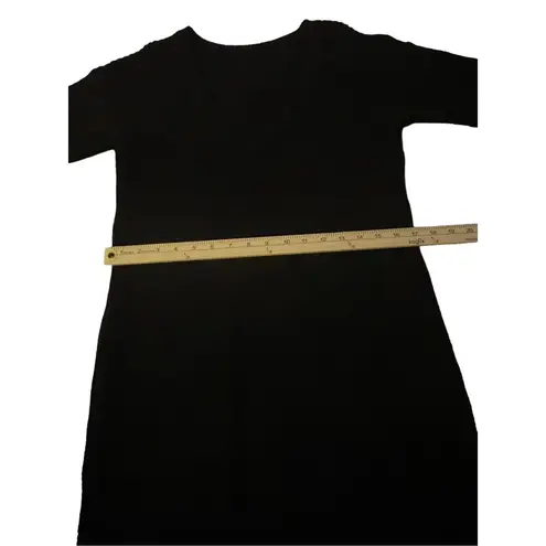 NWT Lulus Long Sleeve Knee Length Knit Sweater Dress Black Size XS