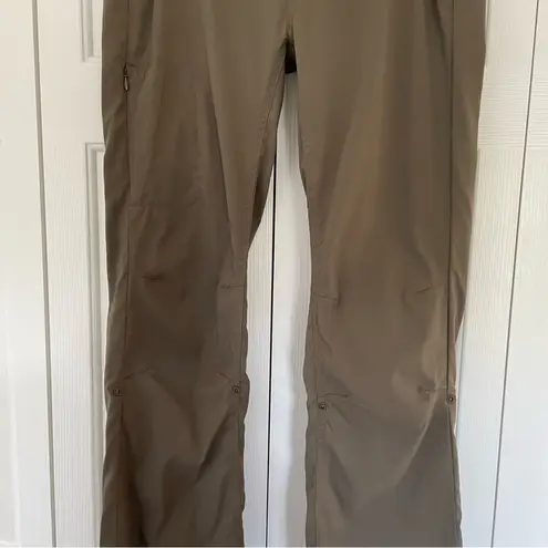 prAna  Halle Cross Functional Pants Slate Green Sz 8 Outdoors Water Repellent