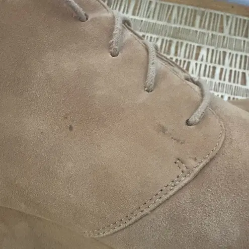 Vionic Elevated Becca Wedge Suede Ortaheel Comfort Bootie, Light Tan, US 8.5