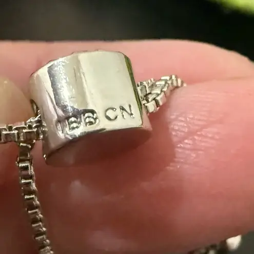 BRILLIANCE Blue Crystal Heart & Cross Bar Beyond Blessed Adjustable Bracelet 10g Silver