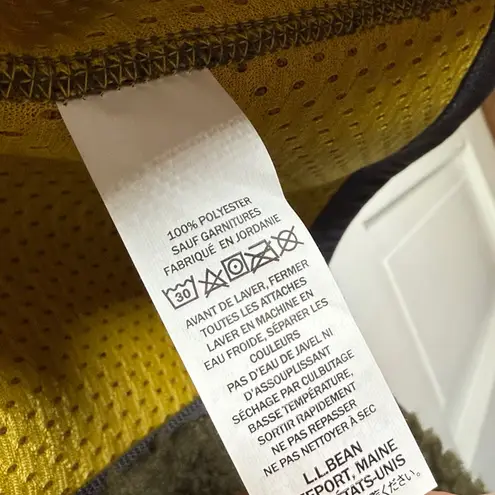 L.L.Bean Mountain Pile Fleece Vest in Kelp Green W2002 Sz XS