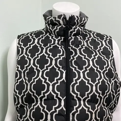 Lands' End Lands’ End Geometric Print Puffer Vest