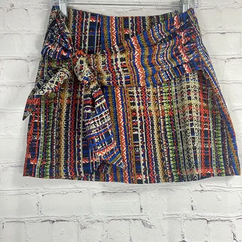 CAbi  Mini Skort Skirt Sz 2 Limited Edition Sarong 5416 Multicolor Colorful Plaid