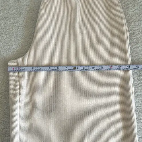 Marine layer Velour Corduroy Wide Leg Pant Cream Size XL NWT