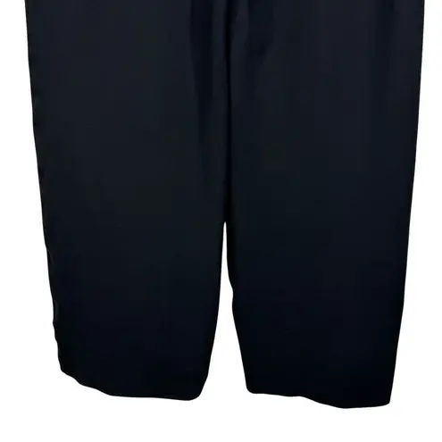 Spanx  Medium Wide Leg Ponte Pants Pull-On Stretch Hi-Rise Elastic Waist Black