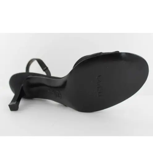 Van Eli Laban Black Open Toe Slingbacks Heels 6.5