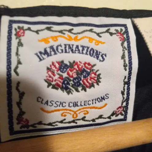 Imaginations Classic Collection Christmas Vest-Size 2X-Santa Workshop-Tie Back
