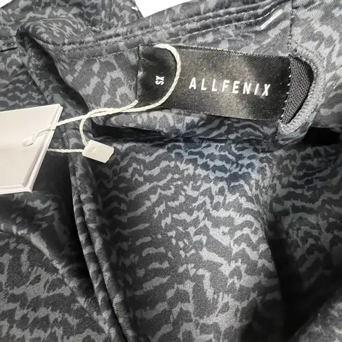 Allfenix Savannah Sports Bra Animal Print Stretch Workout Gym Gray Size XS