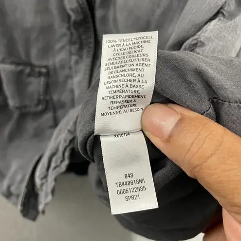 Treasure & Bond Treasure & Bond Utility Jacket Women M Gray Casual Full Zip